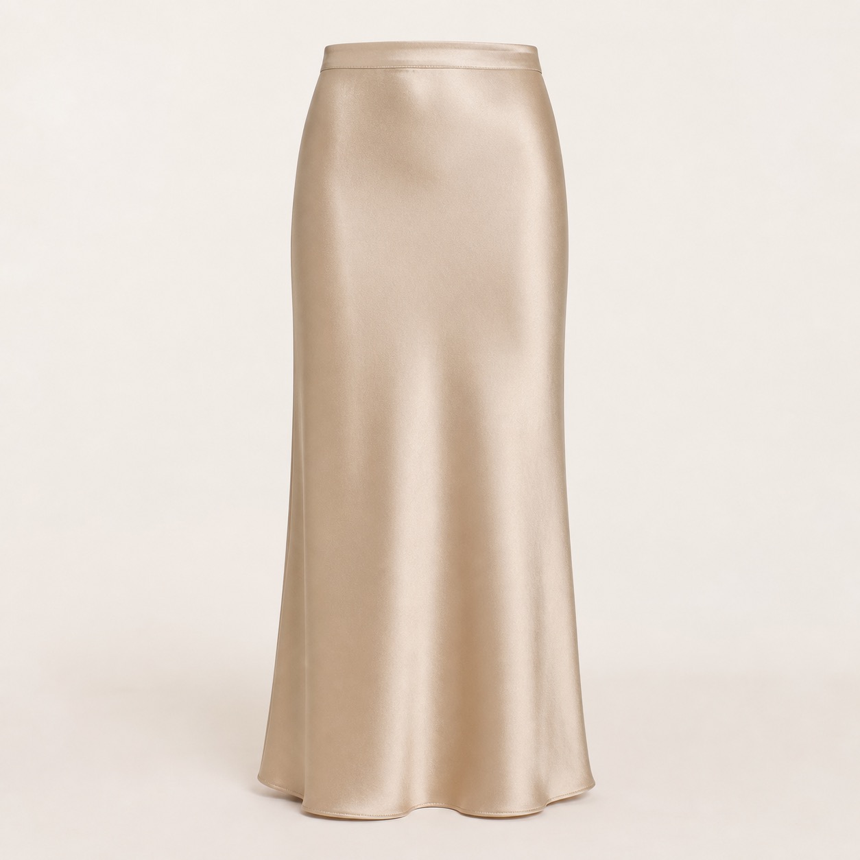 Satin Column Skirt